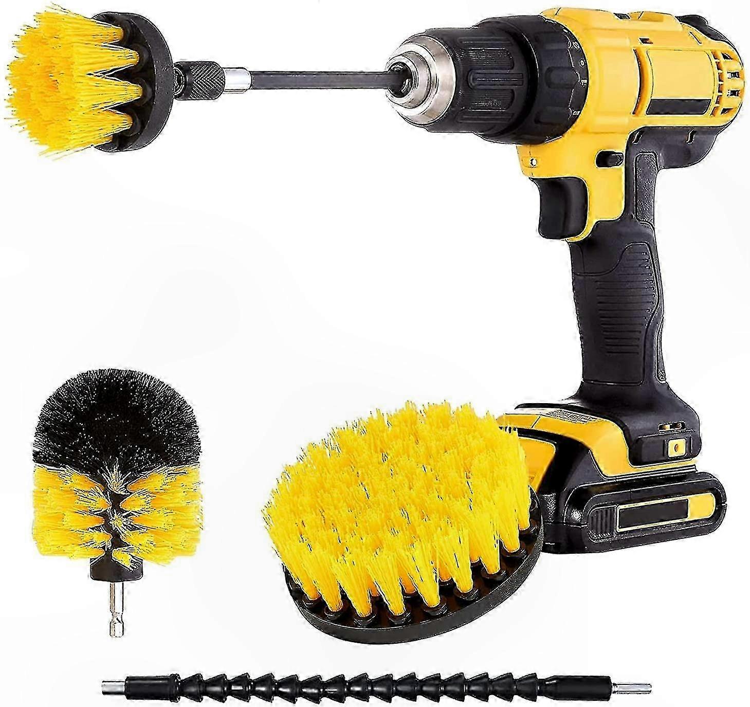 All-Purpose Cleaning Brush Set for Drill-Powered Scrubbing Tasks
