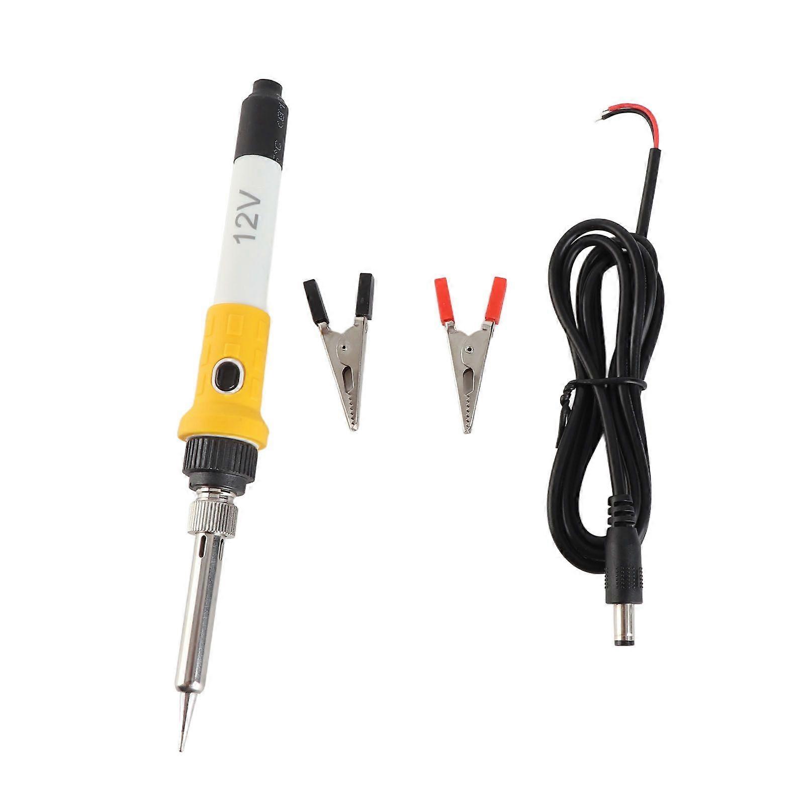 DC 12V 40W Portable Car Auto Crocodile Clip Powered Electric Soldering Iron