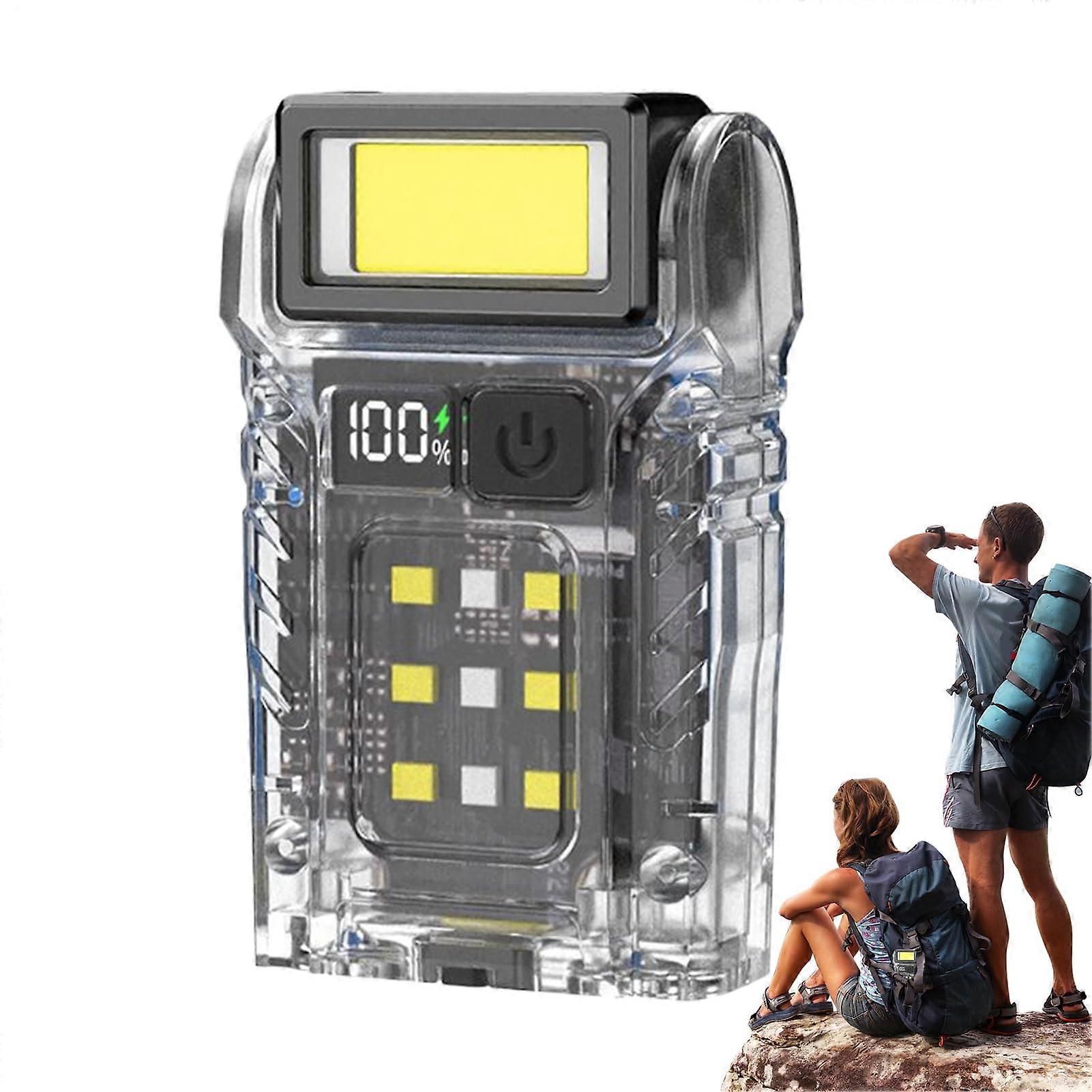 Magnetic Flashlight Rechargeable LED Torch MultiMode Portable Backpacking Fishing Outdoor Mechanic Camping