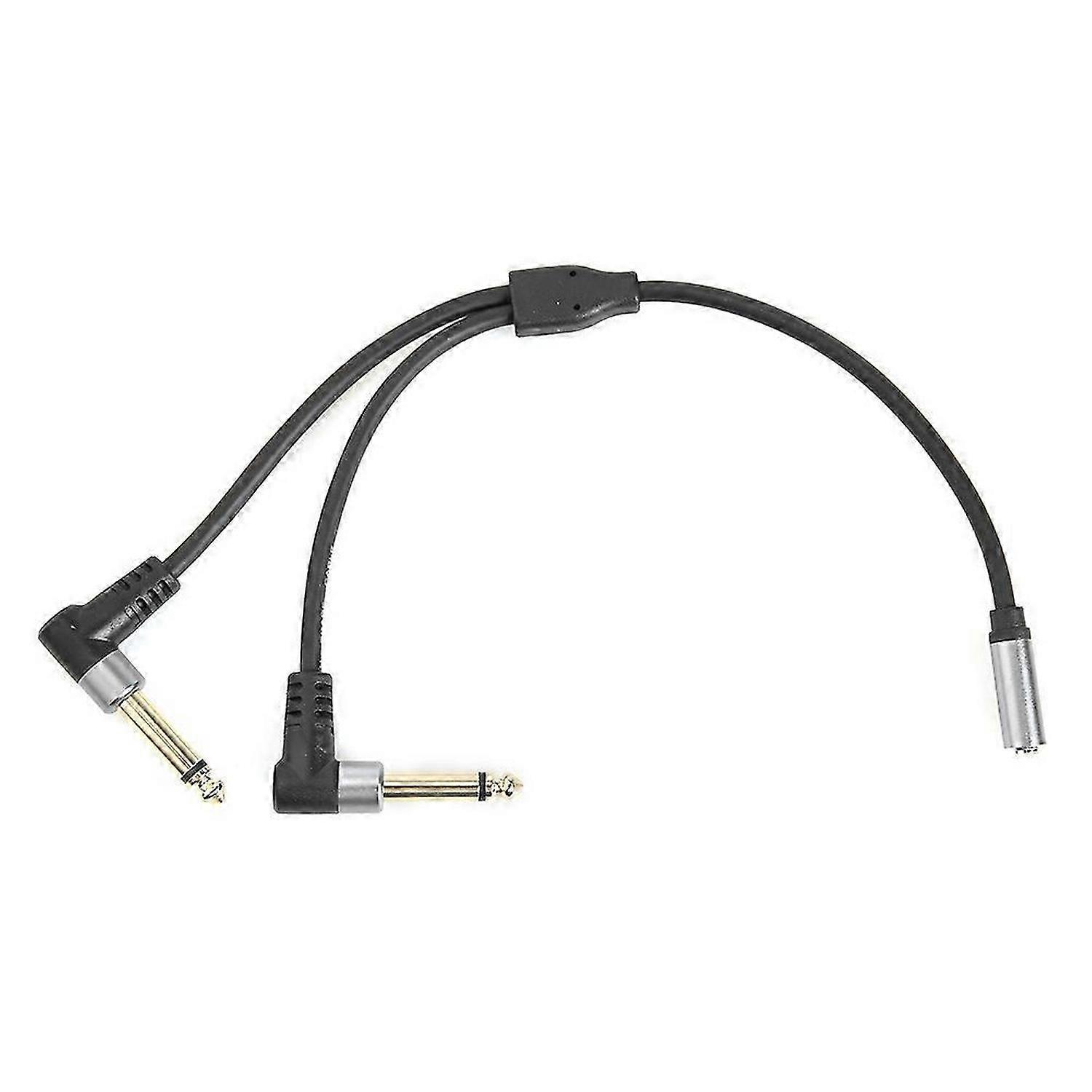 1/8 Inch Socket to 1/4 Inch Plug Y Splitter Adapter Cable