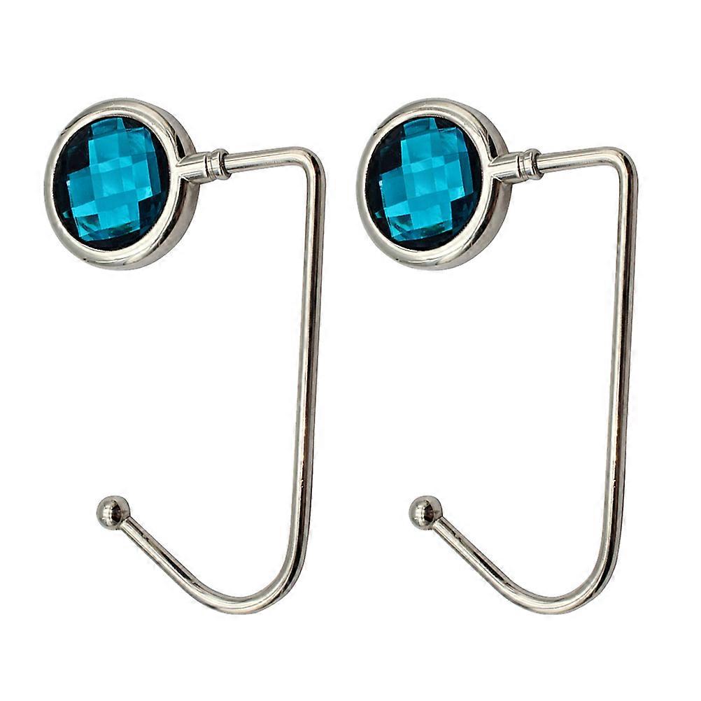 Bag Table Hook Alloy Handbag Hooks for Home Use 2Pcs Navy Durable Purse Hook