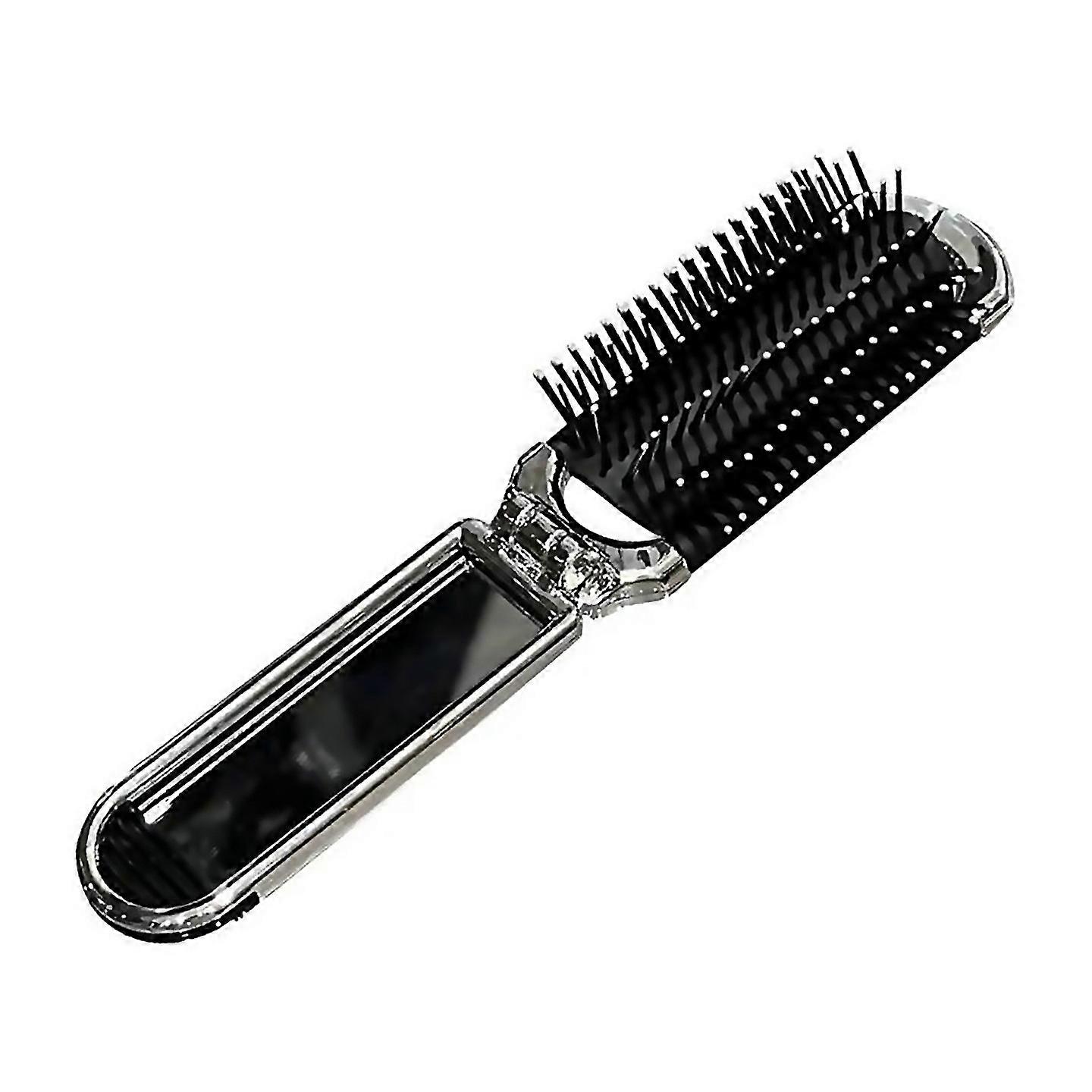 For 2in1 Portable Folding Comb Mirror Makeup