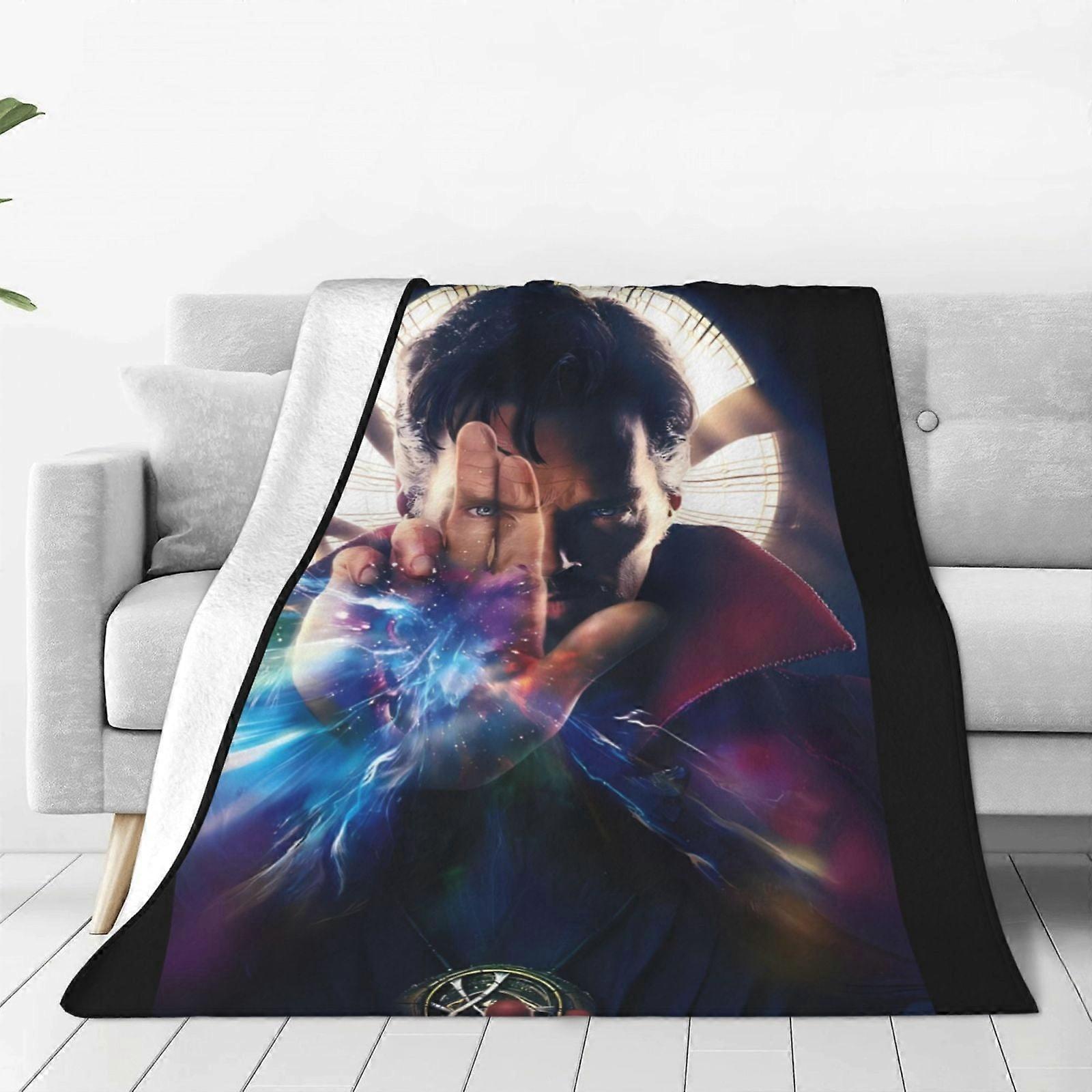 Doctor Strange Blanket Plush Throw Fuzzy Lightweight Super Soft Microfiber Flannel Blankets for Couch, Bed, Sofa Ultra-Soft Micro Fleece Blanket
