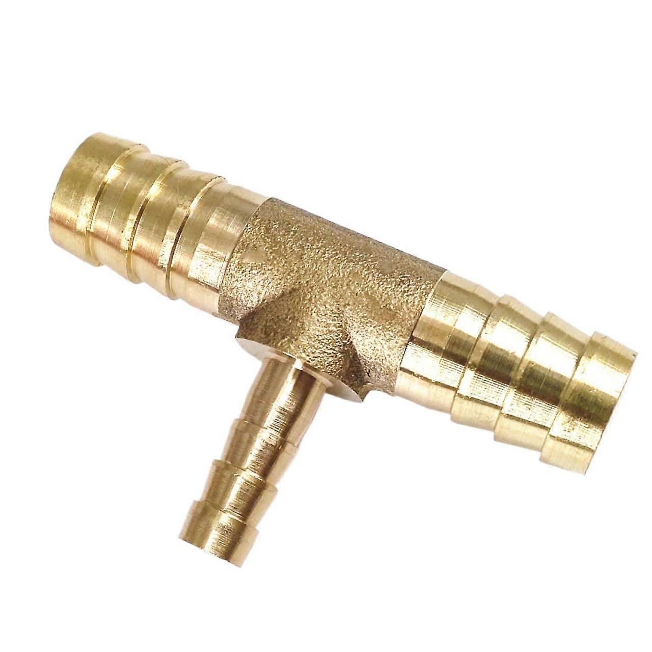 Hose Barb Brass Reducer 6106mm Tee 3 Way Splitter Pipe Fitting For Pipe Joints