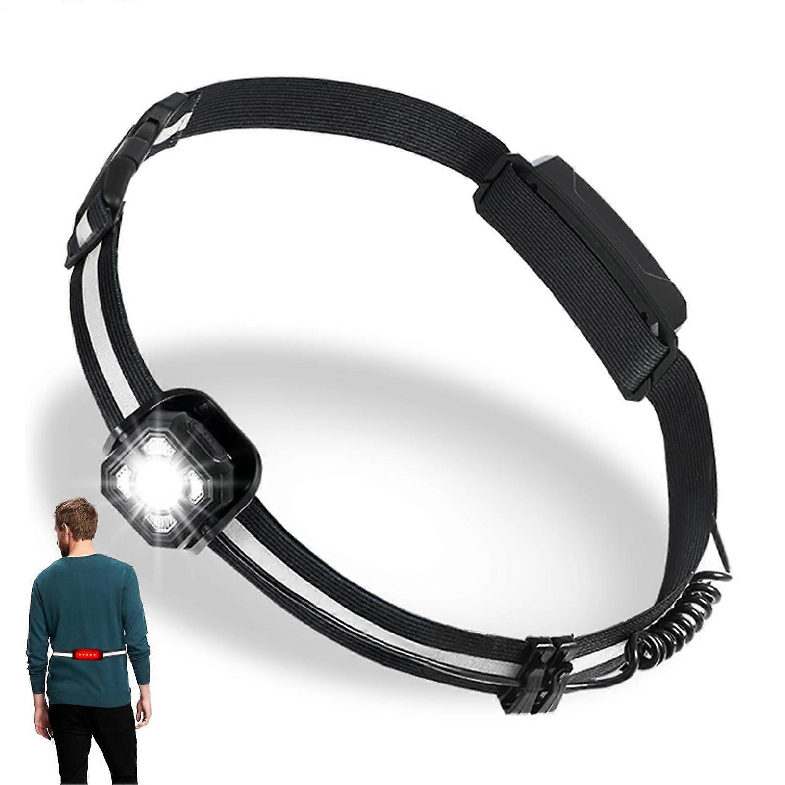 Running Belt Light Rechargeable Reflective Waist Light 43.09x87.01 Inches For Runners Cyclists Campers Night Safety Lamp