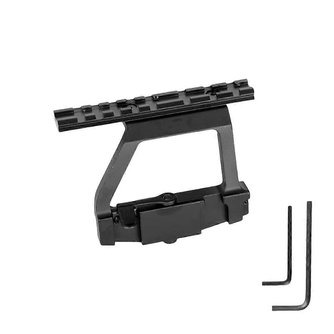 Metal Rail Mount AK47/AK74 Airsoft Side Rail Scope Mount QD Quick Detach 20mm Picatinny For P Sight