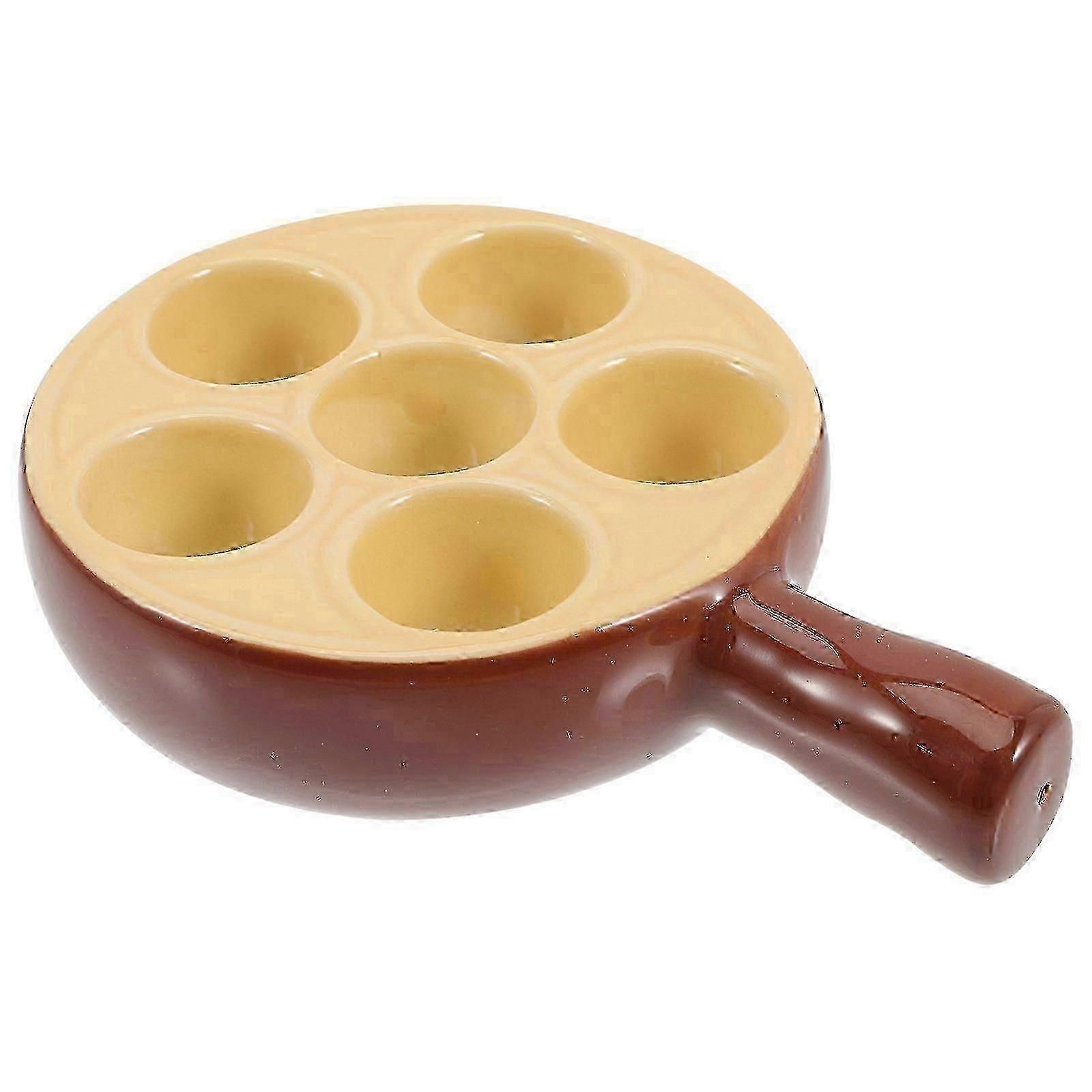 Escargot Baking Plate Ceramic with Durable Non-Slip Base