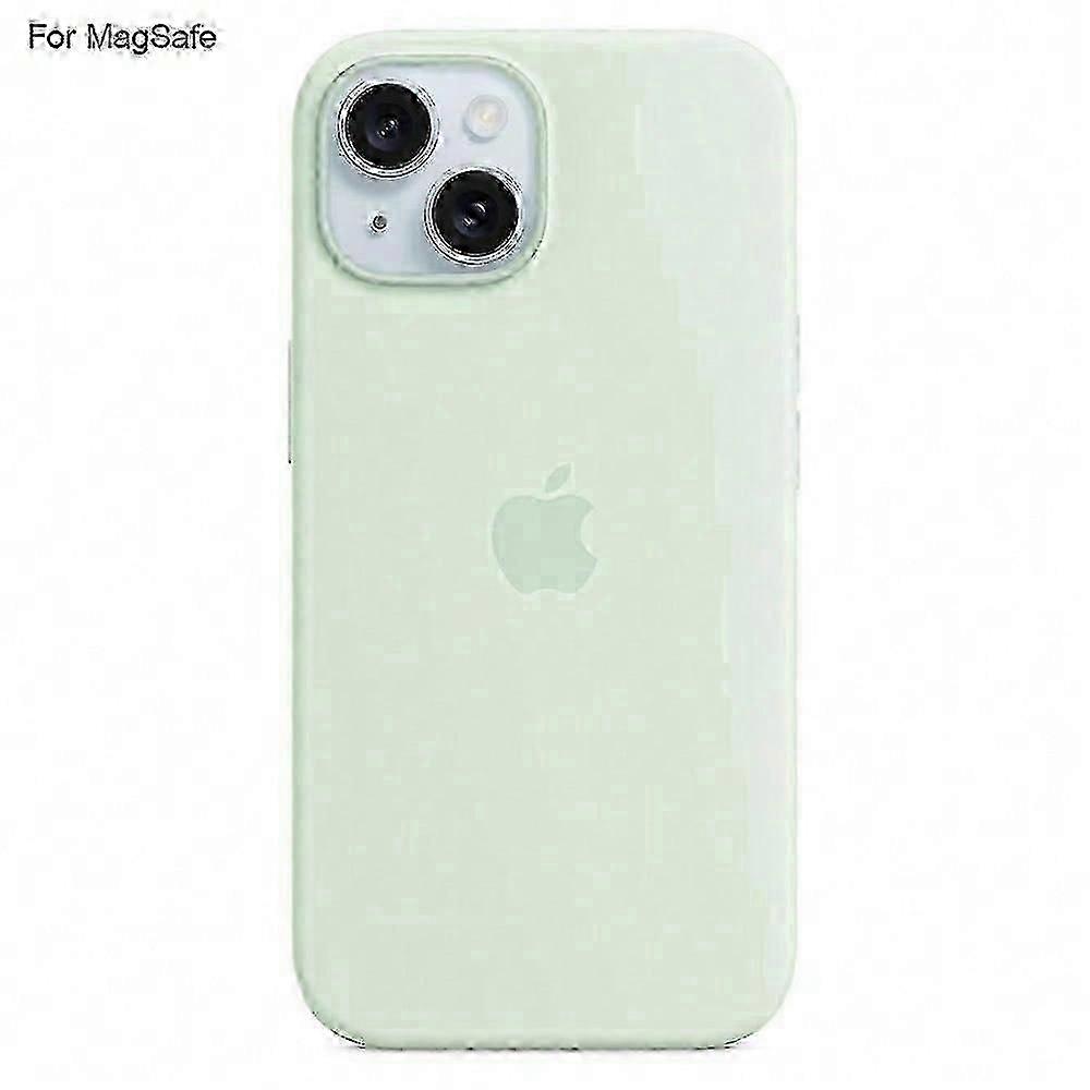 MagSafe Compatible Liquid Silicone Case for iPhone 15, Induction Popover Design for Secure Protection