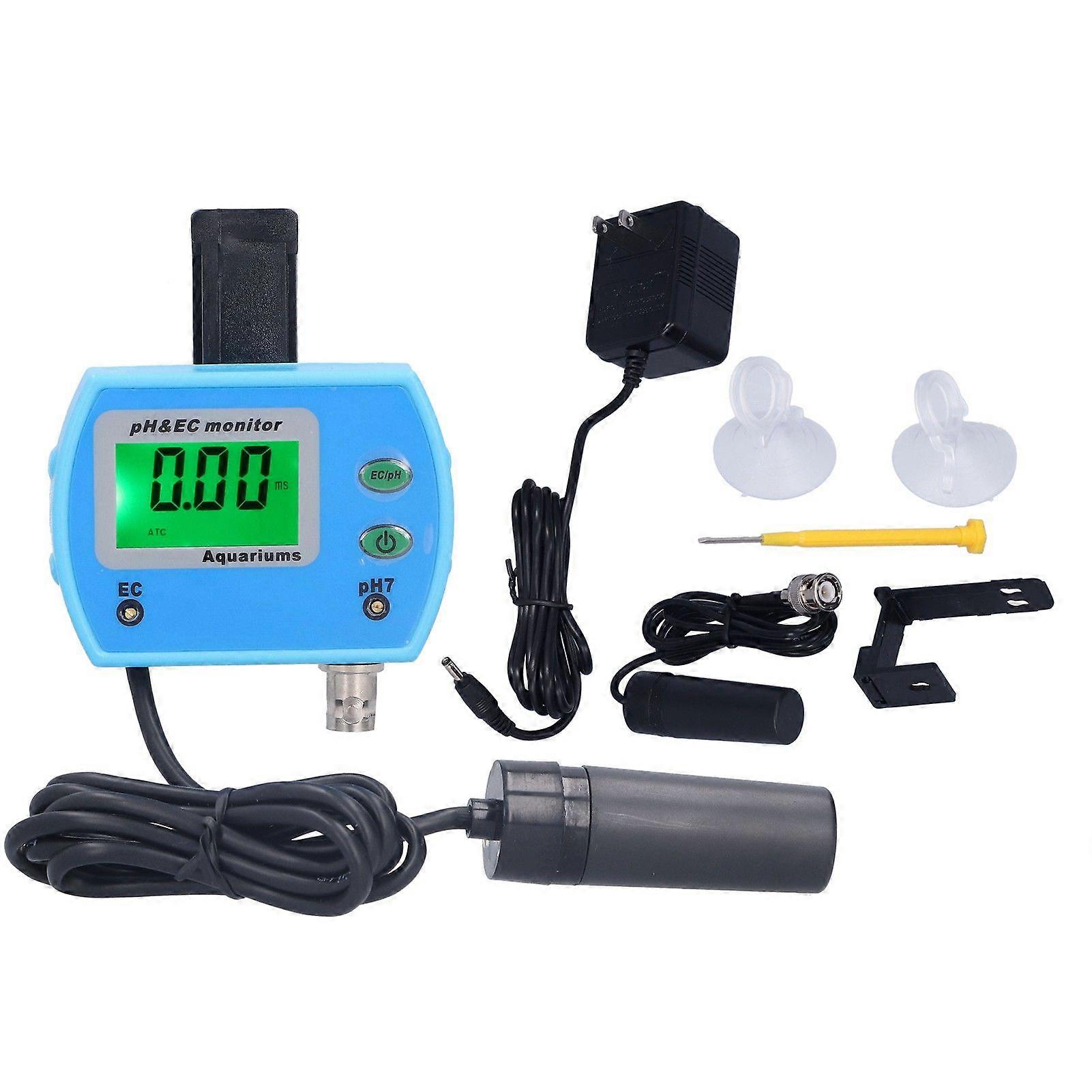 PH9853 PH EC Meter Tester Portable Water Quality Analyzer for Aquariums Hydroponics Laboratory