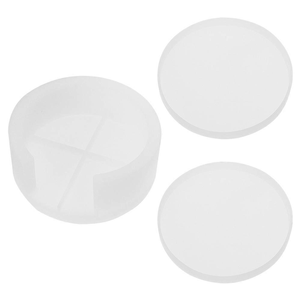 3D Round DIY Cup Mat Mold for Craft Making 1Set Silicone Mold