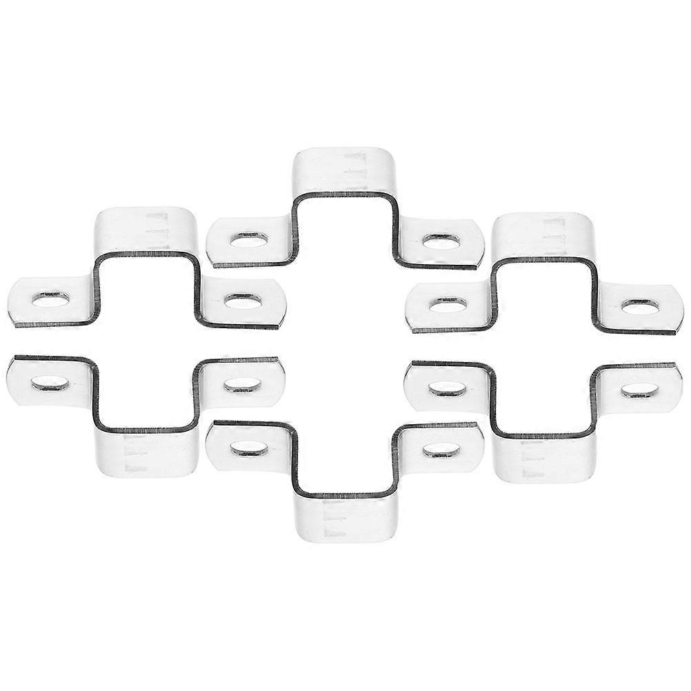 Silver Tube Tension Clamp for Clipping Use 6Pcs Heavy Duty Strap Clips