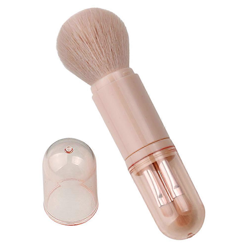Retractable Makeup Brush Set 4-in-1 Mini Eyeshadow and Powder Brushes Travel 3Sets
