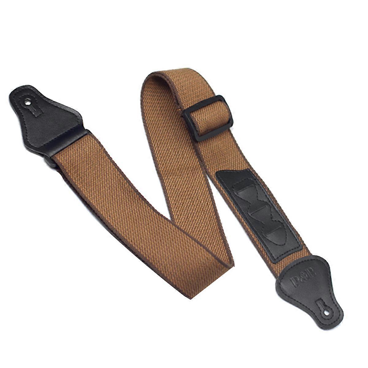  Guitar Strap Soft Adjustable Acoustic Guitar Strap Khaki