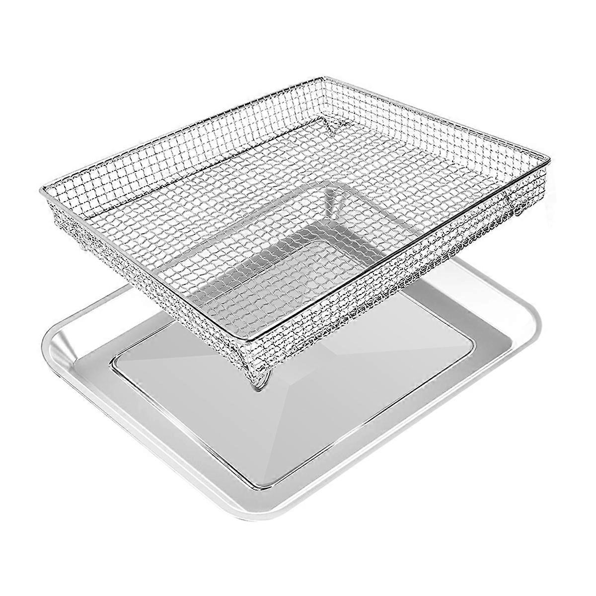 Stainless Steel Baking Tray Pan and Air Fryer Basket for Air Fryer TOA-060 and TOA-065 and TOA-070