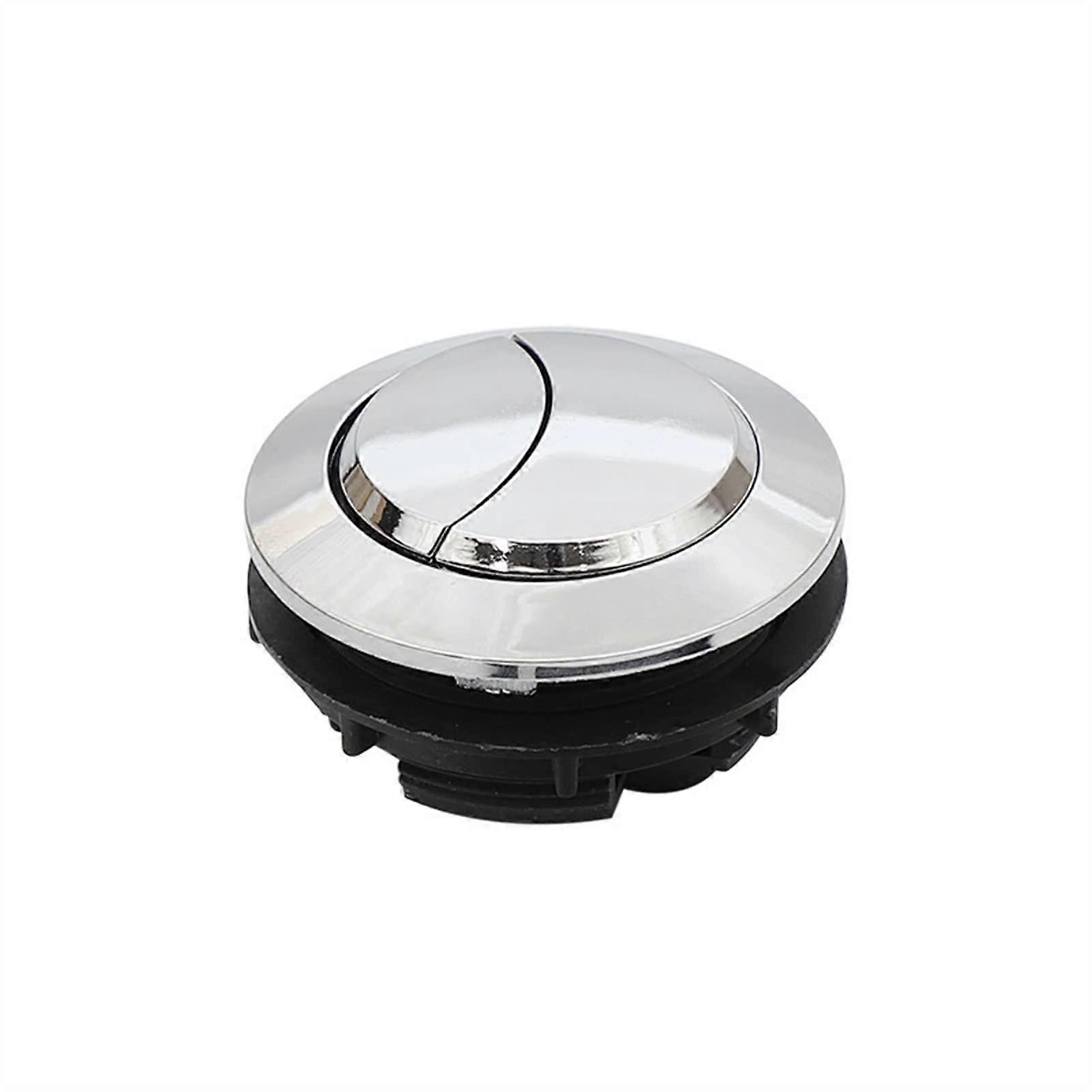 Toilet Buttons Dual Flush Push Button, Round Plastic Flush Button For Water Tank Fittings, Installation Diameter
