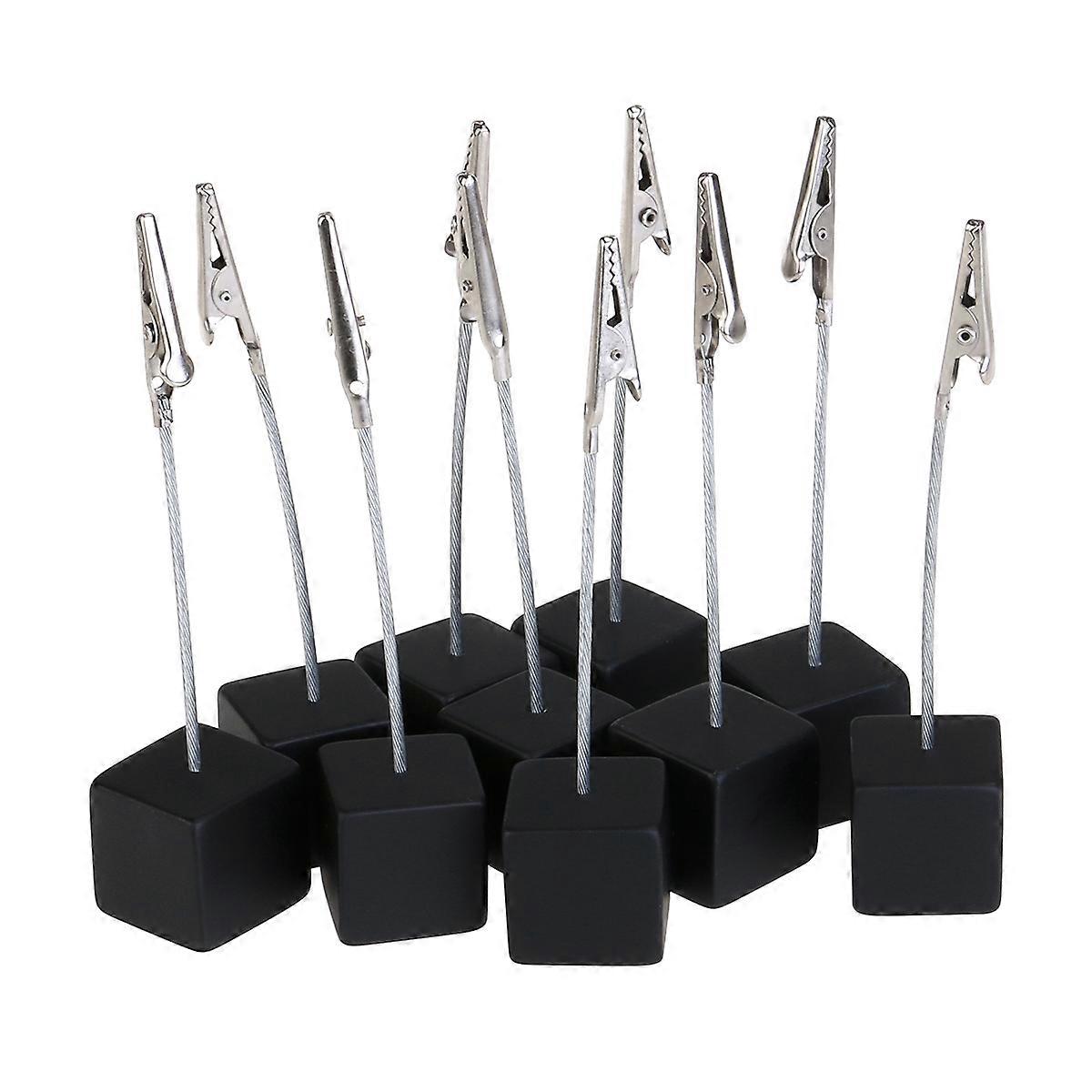 Note Base Holder for Paper Or Photo 4Pcs Nuolux Black