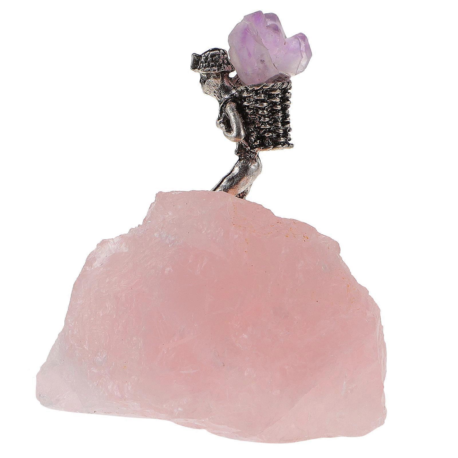 Irregular Crystal Stone Figure Home Decor For Calming Effect In Home Office 5Pcs Distinctive Stylish Design