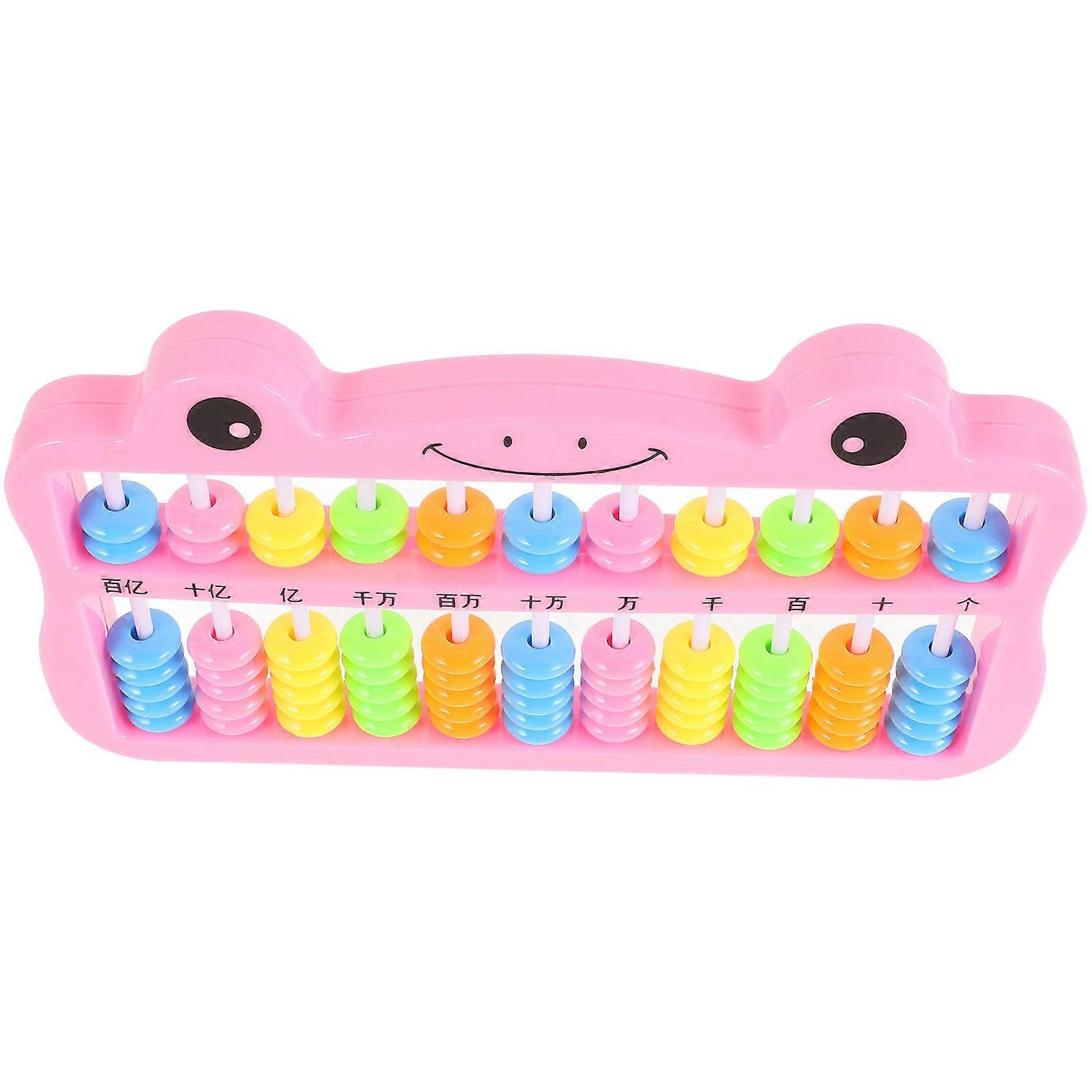 Abacus for Kids Plastic Math Learning Tool for Education 4Pcs Colorful 7-Bead Abacus