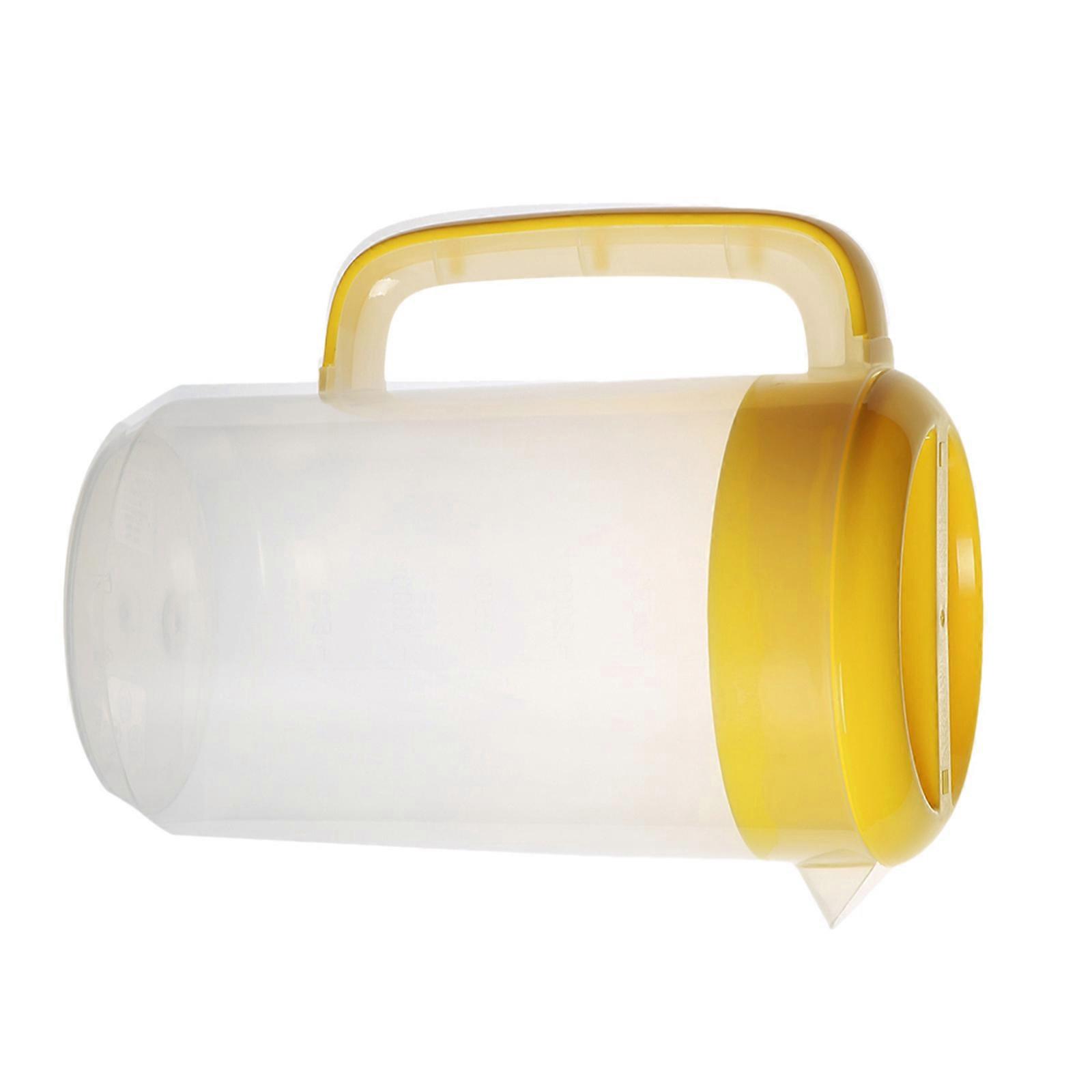 Cold Water Kettle Large Capacity for Juice Storage 2Pcs Yellow Pitcher