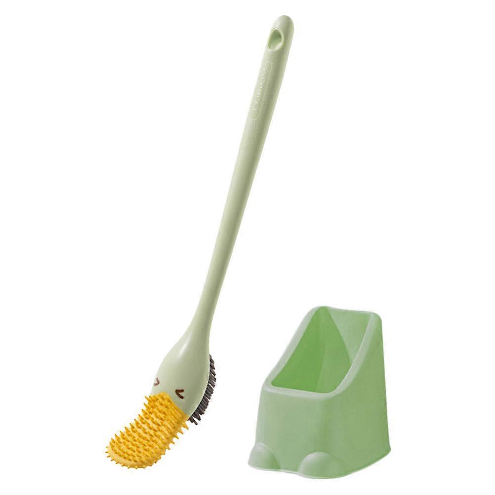 Household Cleaning Brush Set 2Pcs With Soft Bristles In Green For Hard-to-Reach Areas And Scratch-Free Cleaning