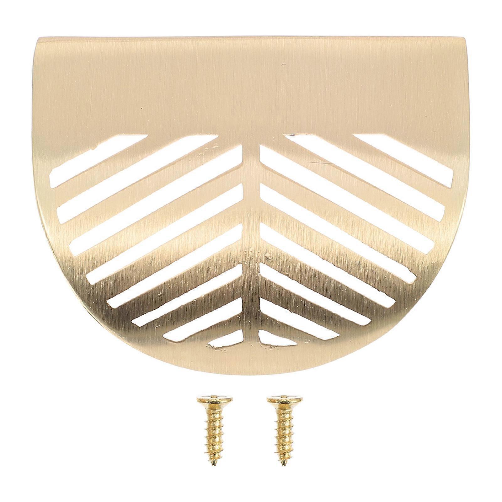 Cabinet Knob Leaf Shape Handle for Drawer Furniture 2Pcs Golden Color