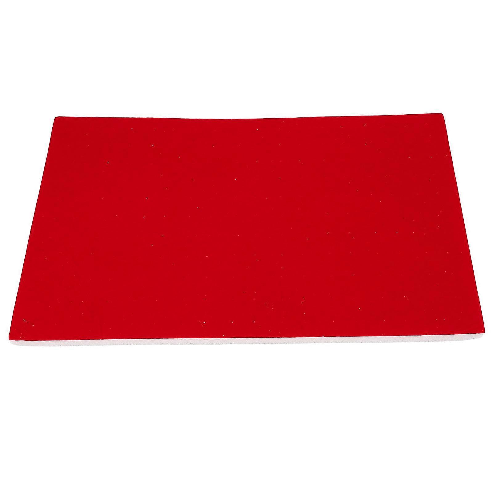 Jewelry Box Pad Foam Ring Display Holder for Storage 2Pcs Red Insert Tray