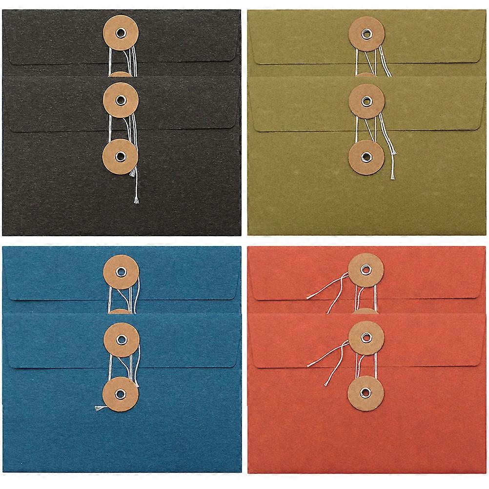 Convenient File Bags for Storage 8Pcs Vintage Paper Envelopes Set