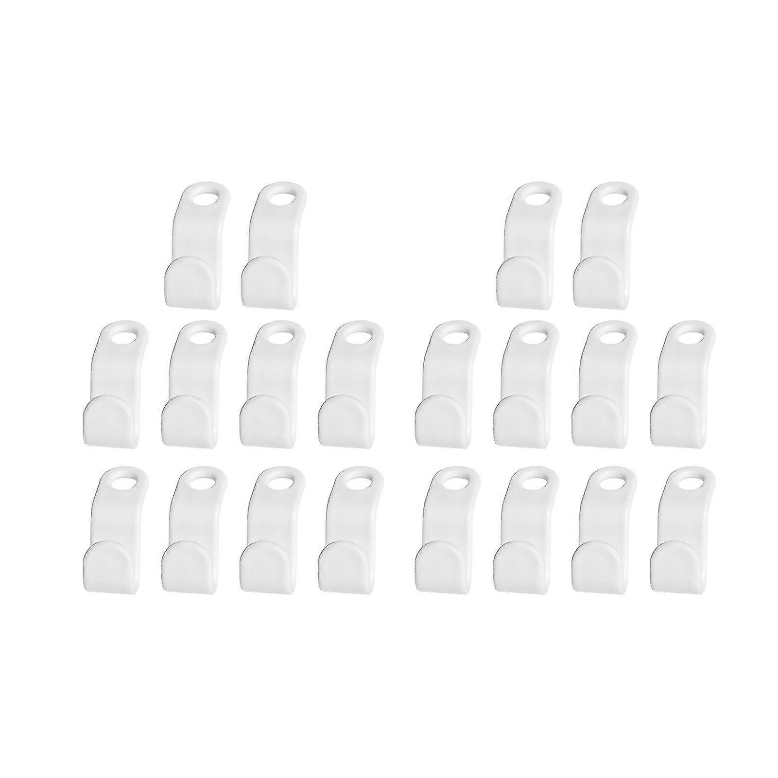 20Pcs/Set Practical Connectable Coat Hanger Hook Stable Waterproof Plastic Clothes Rack Hook for Home 2025
