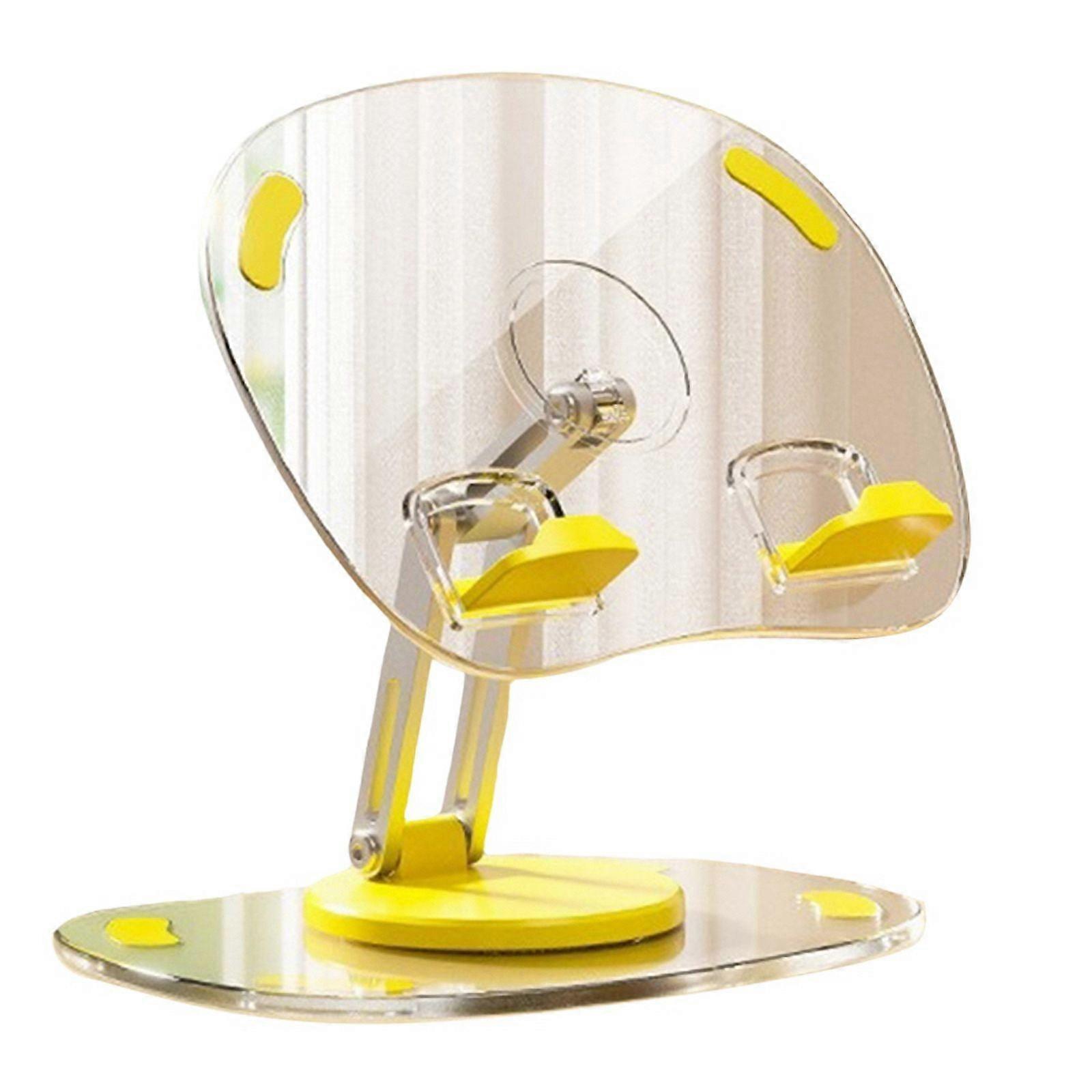 Tablet Bracket Holder Adjustable Folding Stand Transparent Acrylic Tablet Desktop Support Yellow