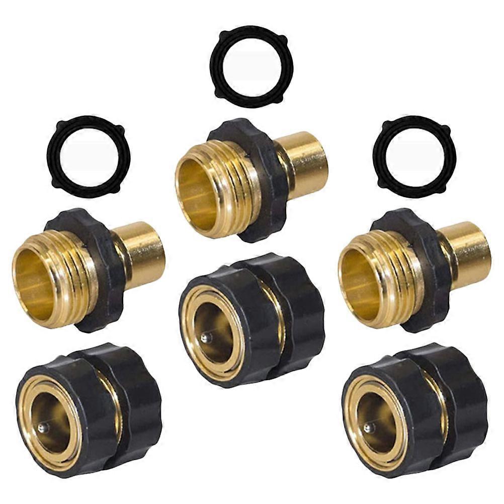 Soft Hose Quick Connect 3Set Garden Hose Quick Connect Fittings for Irrigation
