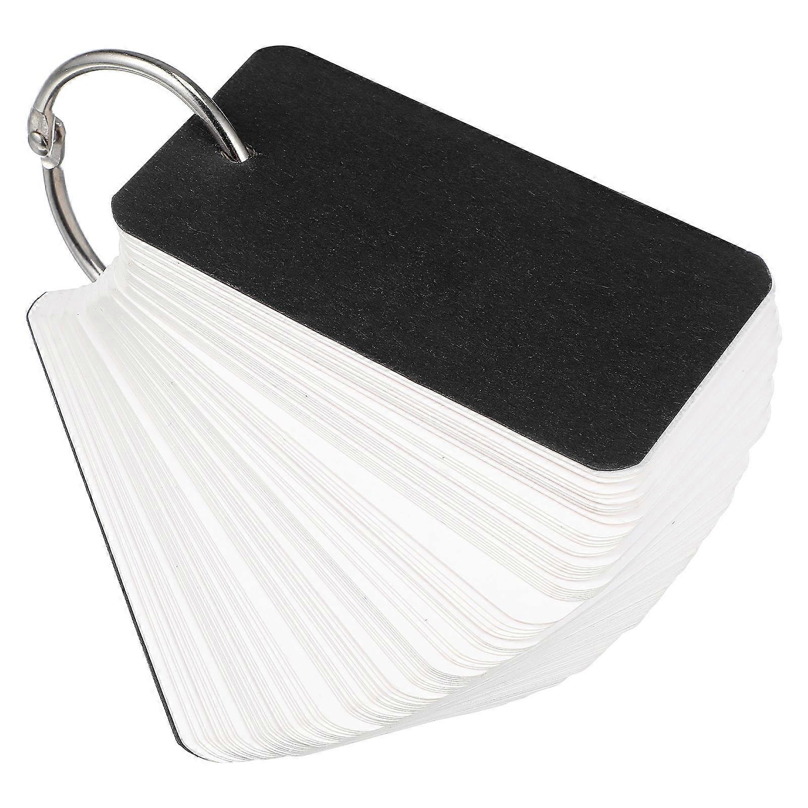 Portable English Word Cards Alphabet Cards for Noting 100Pcs with Binder Ring