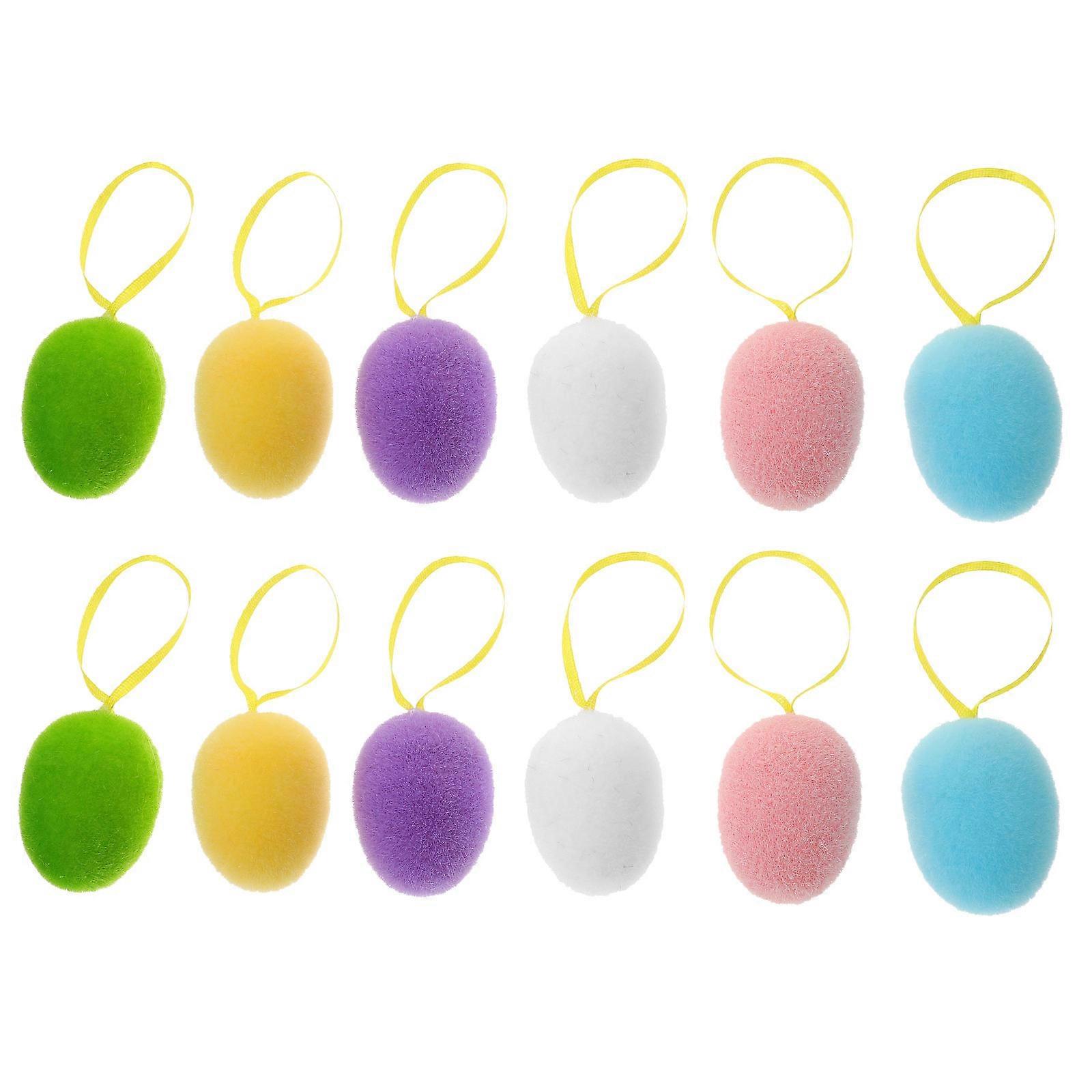 Foam Easter Egg Decorations Hanging Ornaments for 120Pcs