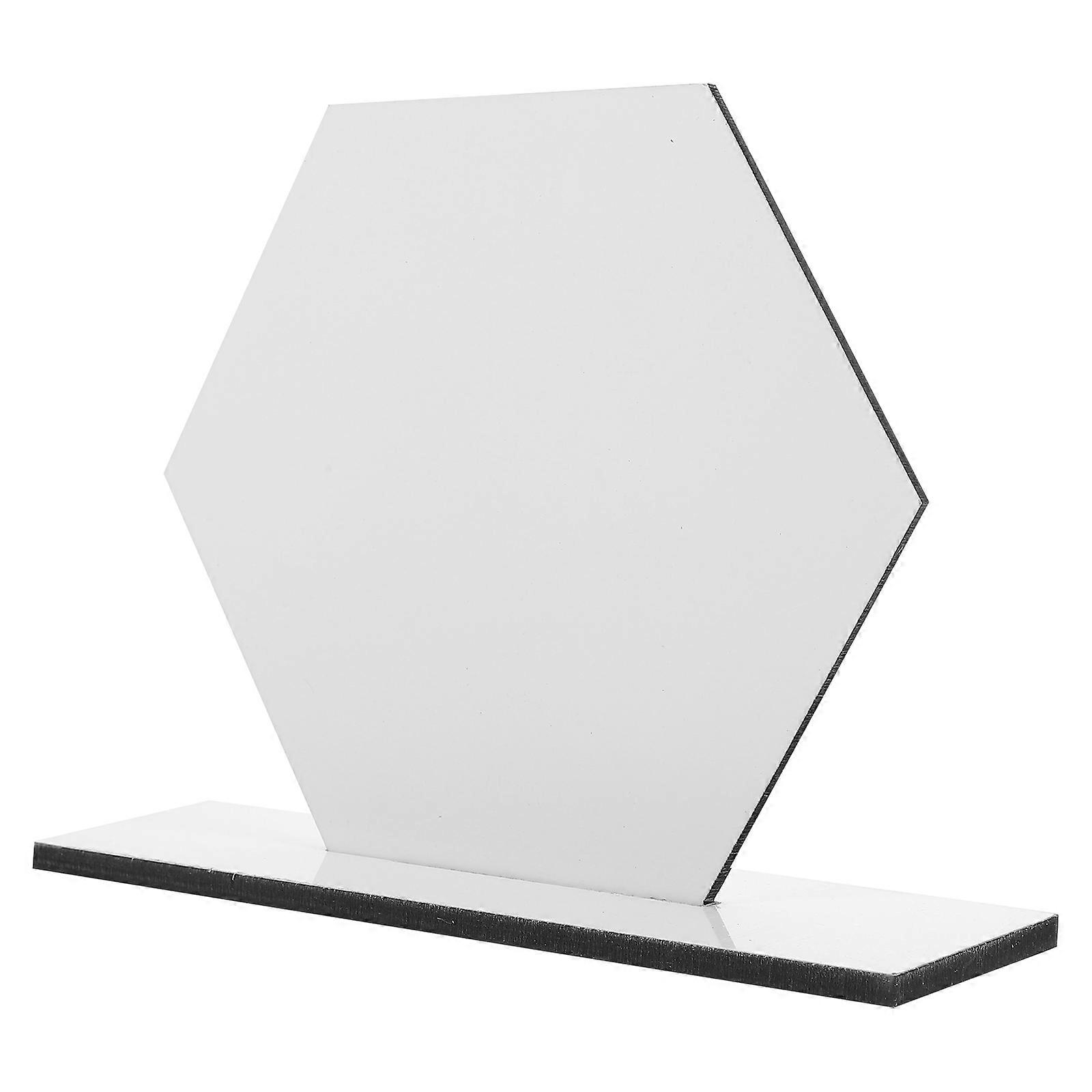 Sublimation Blank Picture Frame Wooden Hexagon DIY 4Pcs Bundle