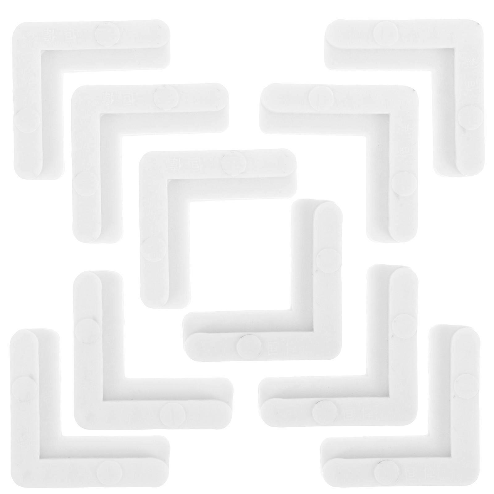 Screen Window Corner Braces Plastic Angle Brackets for Furniture 30Pcs