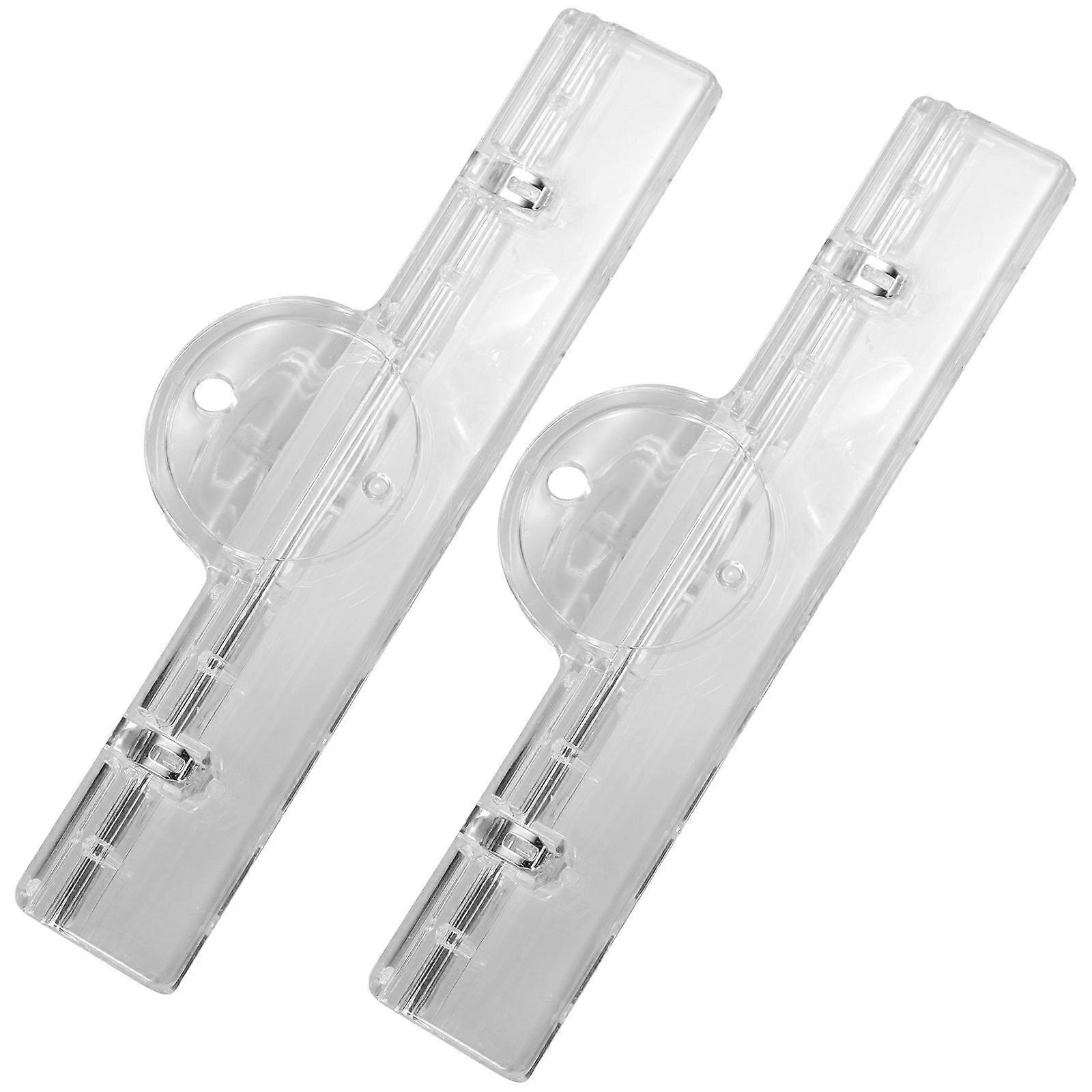 Transparent Music Book Clip Acrylic Page Holder For Live Performances Sheet Music Users 15.00X4.70X2.50CM Secure Hold 2Pcs