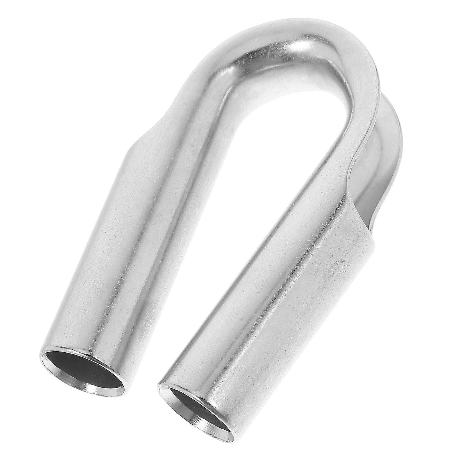 Heavy Duty Stainless Steel Thimble for Wire Rope Rigging 2Pcs Silver