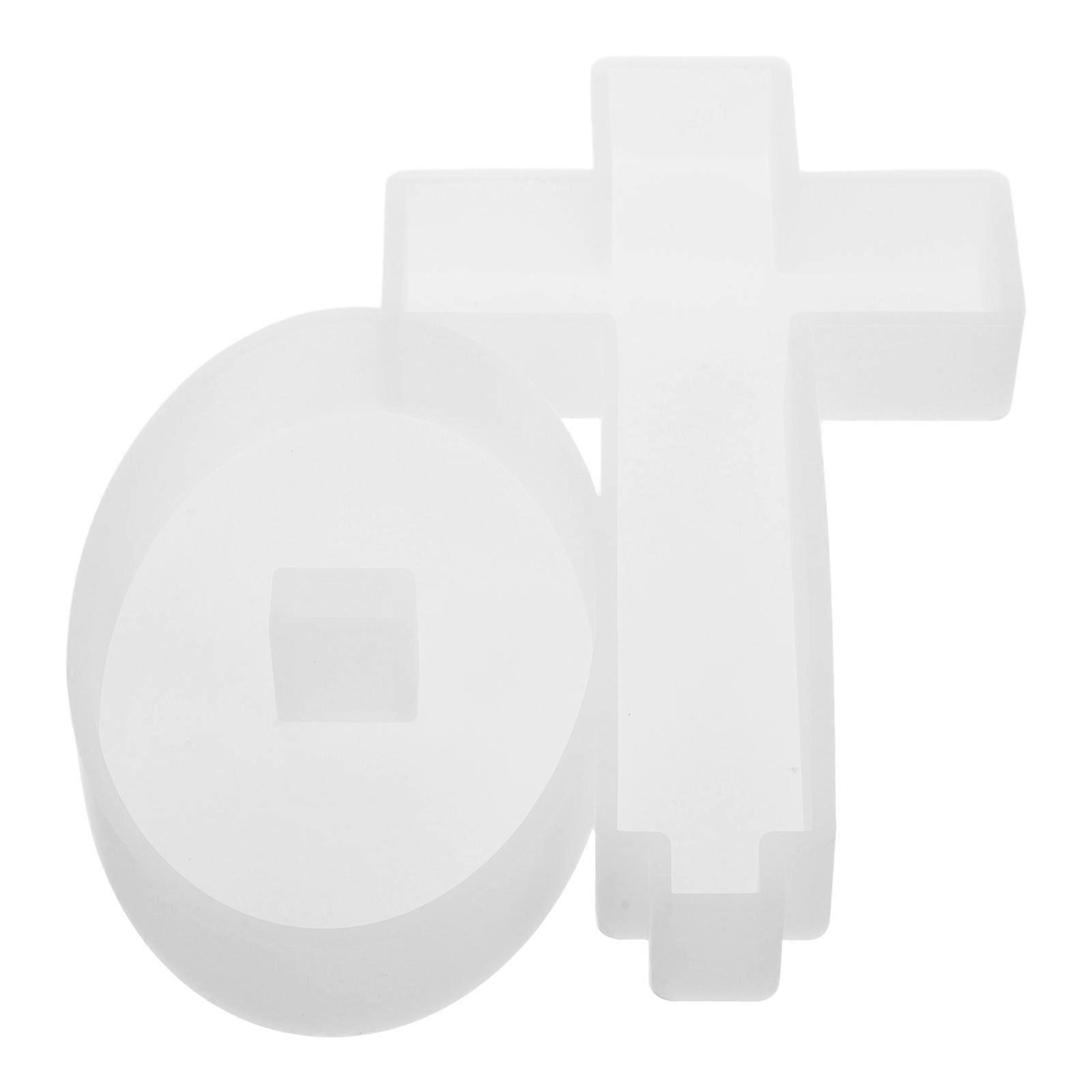 Cross Shape Silicone Mold for DIY Plaster Craft with 3Sets