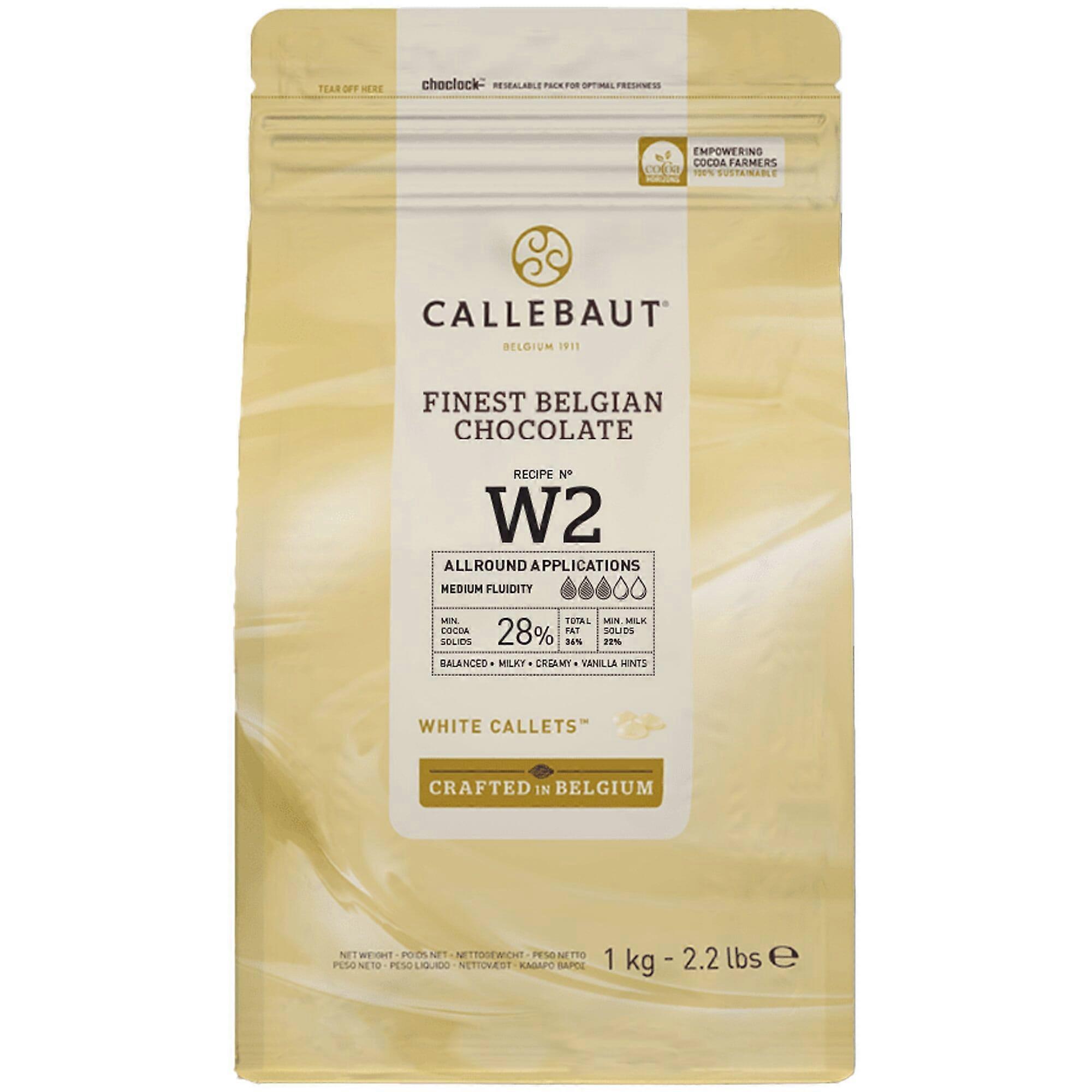 Callebaut W2 - White Chocolate (29.5%) Buttons 1kg