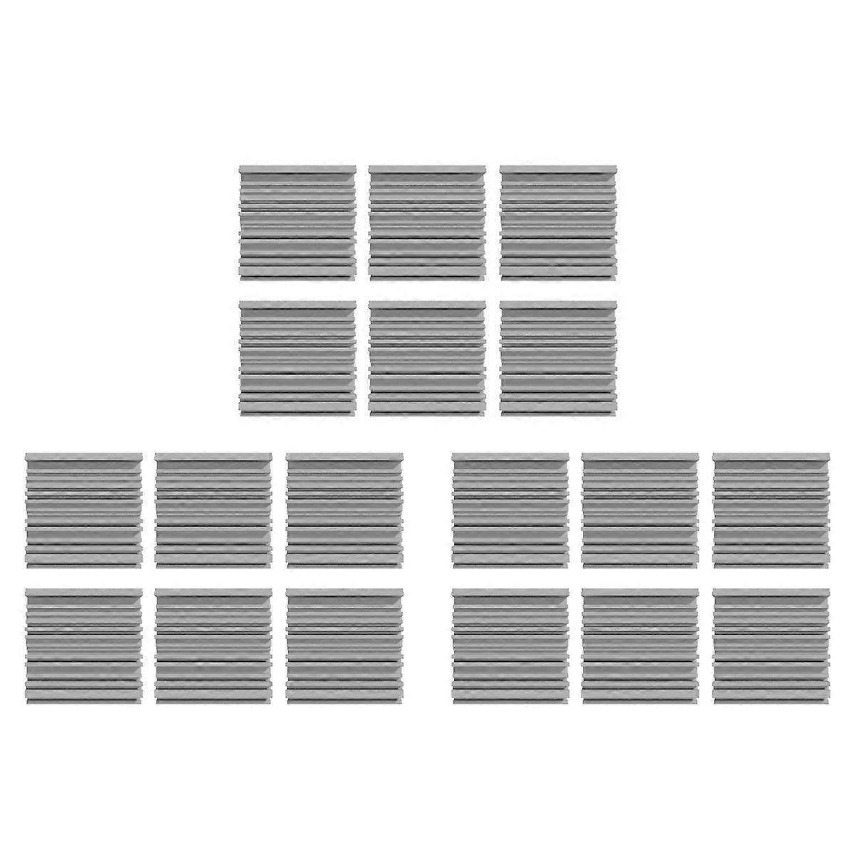 6 Pcs Self-Adhesive Acoustic Foam Panels, Grey