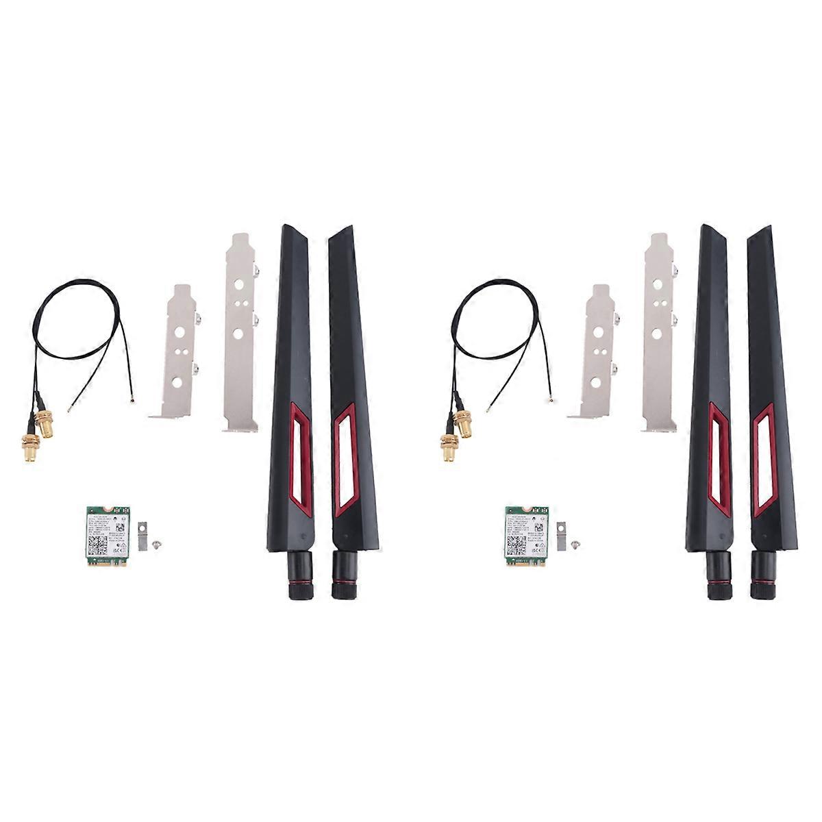 Wi-Fi 6E Wireless Card 2400Mbps Bluetooth 5.2 Kit ,with 10DBi Antenna