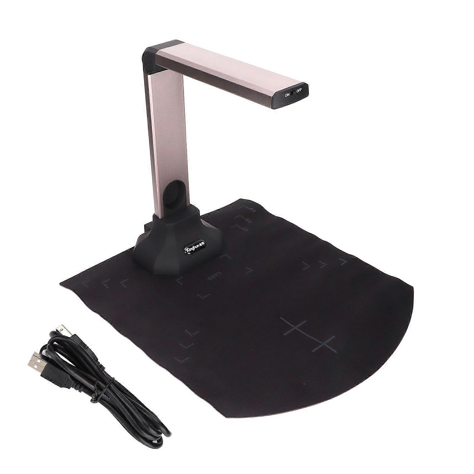 Document Scanner 15 Million PX HD Book Scanner A4 Capture Size Multi Language OCR USB Book Scanner for Online Teaching