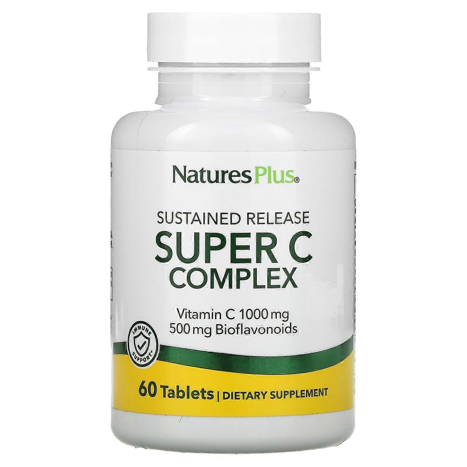 NaturesPlus, Sustained Release Super C Complex, 60 Tablets