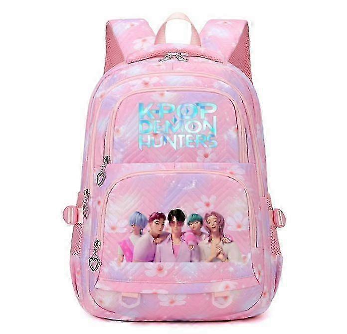 Kpop Demon Hunters Print Backpack Students Schoolbag _e