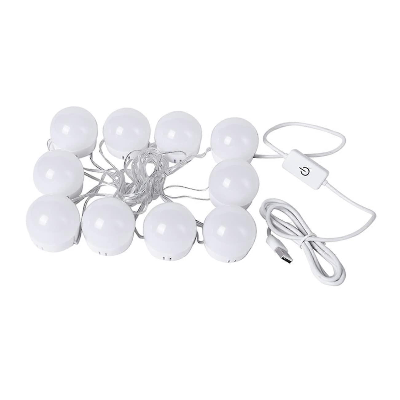 Adjustable Led Vanity Mirror Light Bulbs Kit Color Options Easy Installation Soft Eye Protection For Dressing Tables