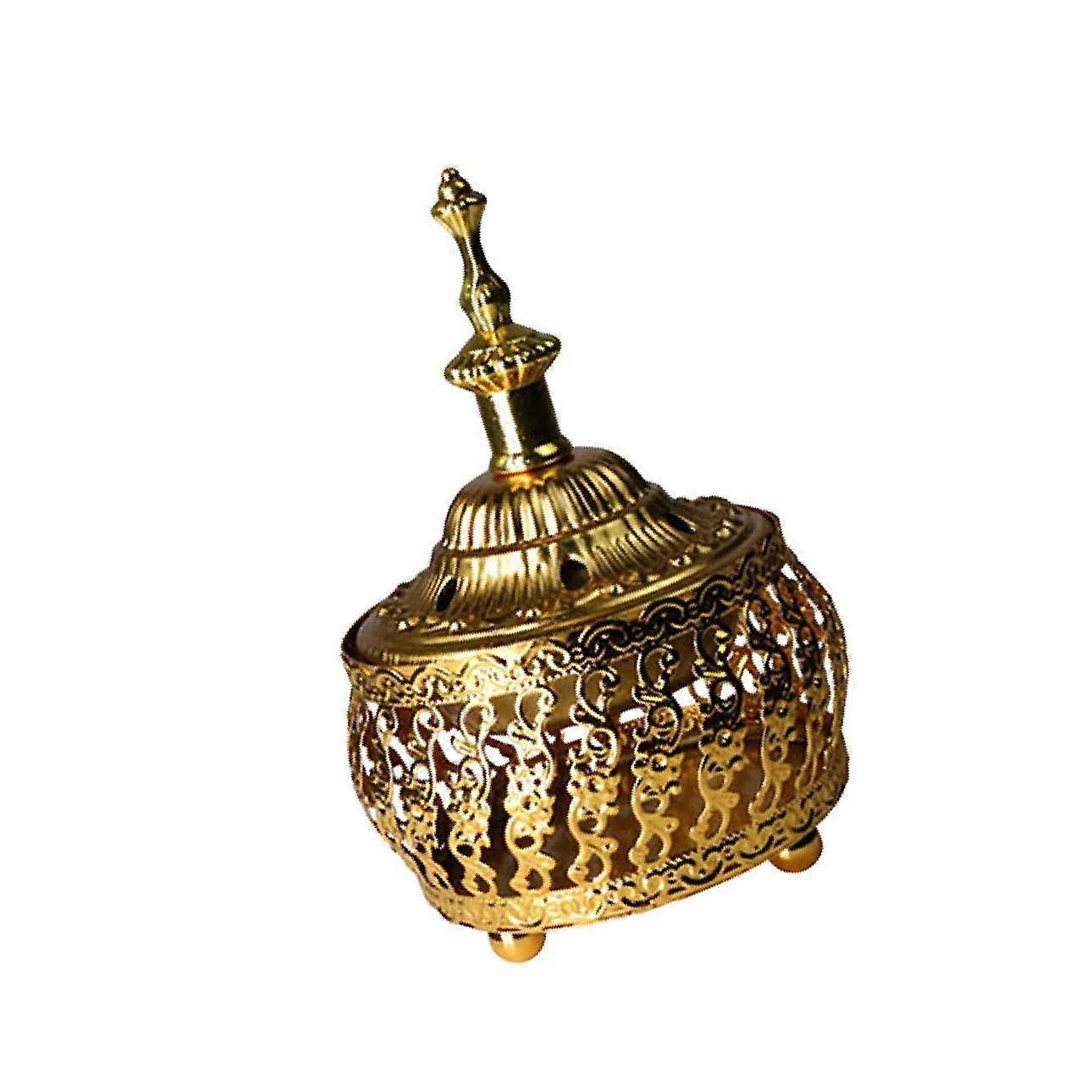 Gyllen røkelsesbrenner duftdiffuser yogastudio soverom røkelsesholder