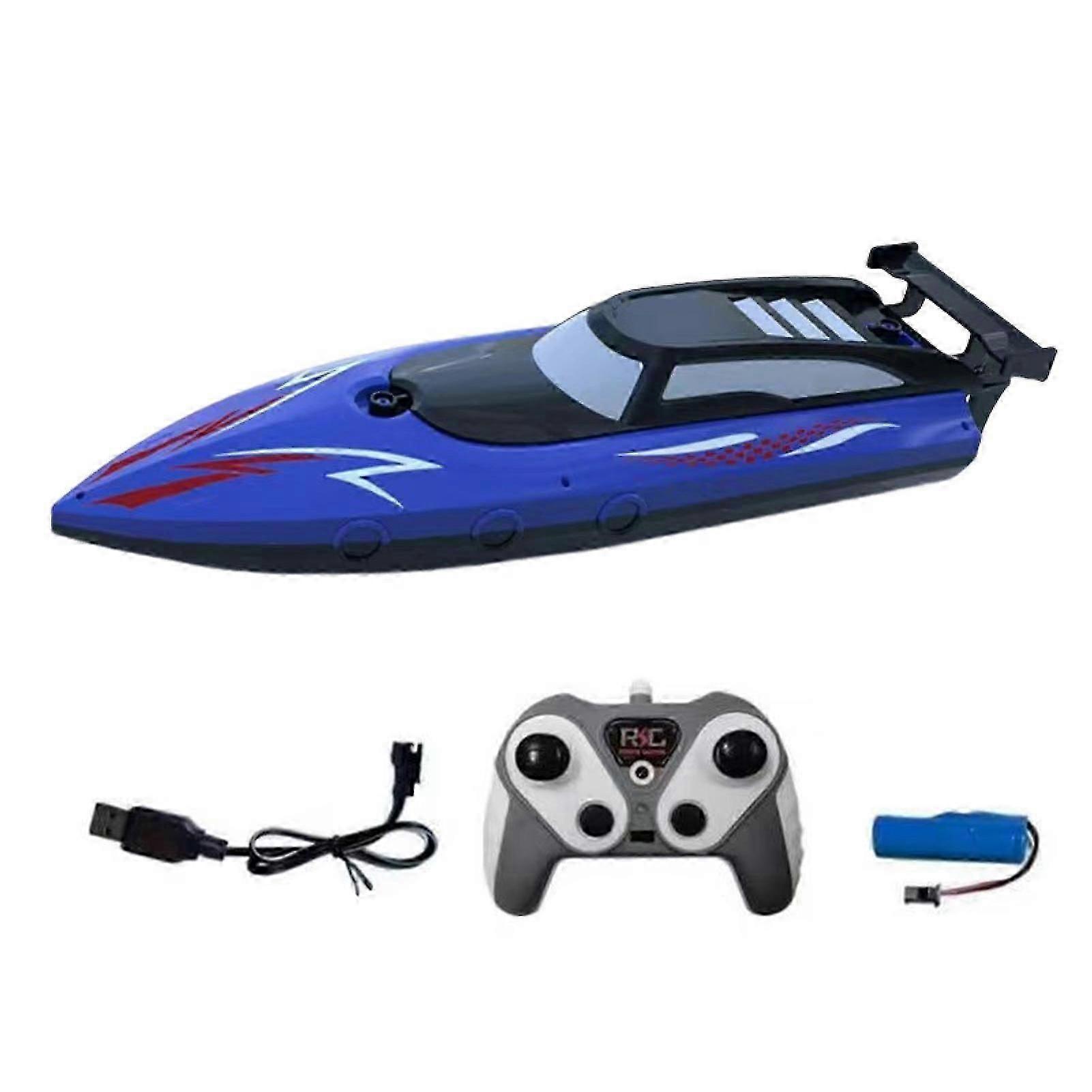 1 Set Afstandsbediening Boot High-speed Rc Boot Waterdicht Dual-motor Ontwerp Speedboot Water Speelgoed Voor Kinderen