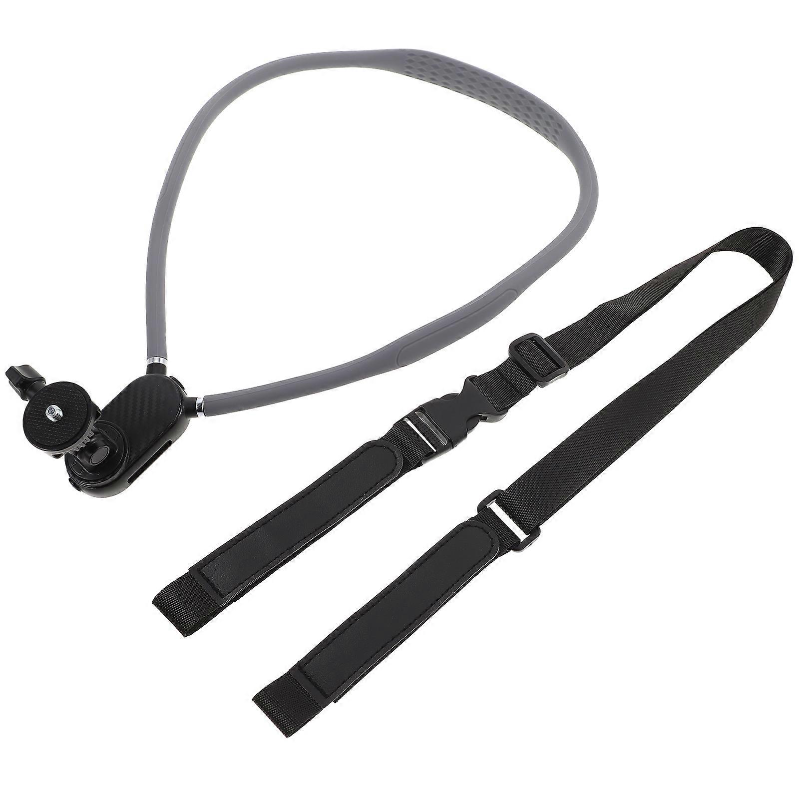 Neck Cell Phone Holder for Filming with 2Pcs Chest Strap Stabilizer