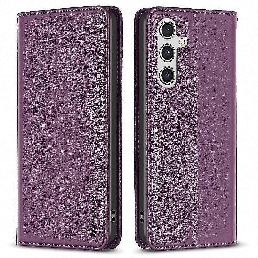 BINFEN COLOR BF18 Leather Case for  Galaxy A56 5G with Card Slots Phone Cover