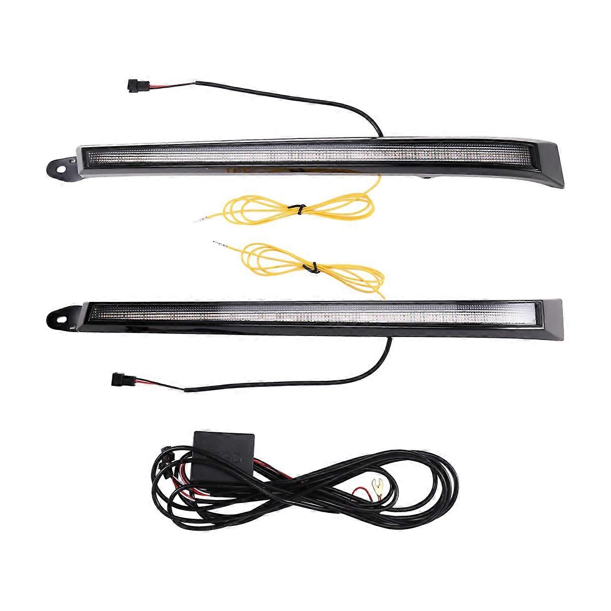 Dynamic Turn Signal Car DRL LED Daytime Running Light Fog Lamp