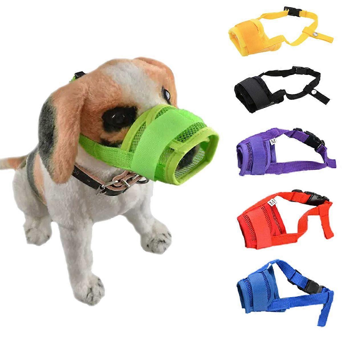 Meidiya Dog Muzzle Compatible with Small, Medium & Large Dogs - Anti-Bite, Barking, Chewing, Comfortable Mesh, Adjustable Strap